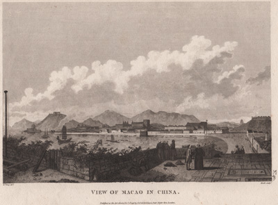 View of Macao in China La Perouse 1798